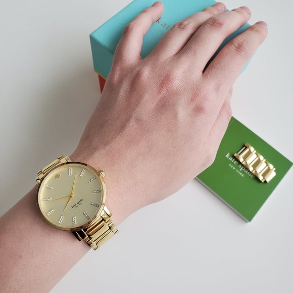 Kate Spade Yellow Gold Gramercy Bracelet Watch - Picture 11 of 12